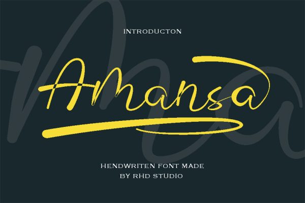 Amansa Handwritten Font