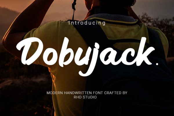 Dobujack Modern Script Font