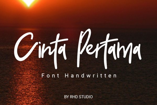 Cinta Pertama Handwritten Font