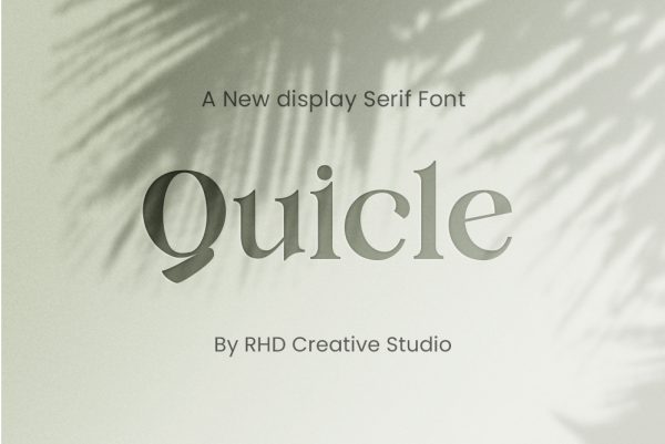 Quicle New Display Serif Font