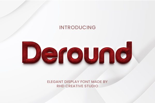 Deround Elegant Display Font