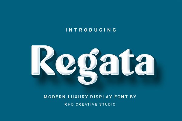 Regata Modern Luxury Display Font
