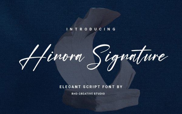 Hinora Signature - Elegant Script Font