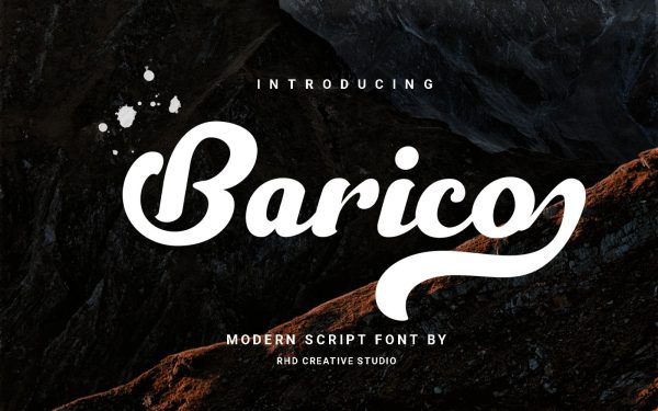 Barico - Modern Skript Font