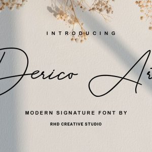 Derico Art - Modern Signature Font