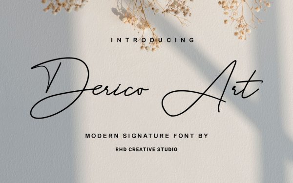 Derico Art - Modern Signature Font