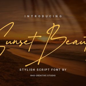 Sunset Beauty - Stylish Script Font