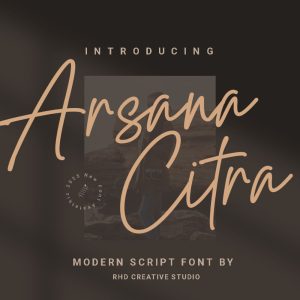 Arsana Citra - Modern Script Font
