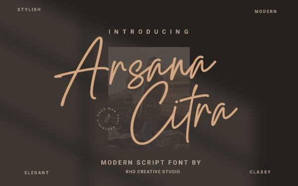 Arsana Citra - Modern Script Font
